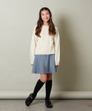 KJHLS61029 a.v.v KIDS(アー・ヴェ・ヴェ) [100-130]【残りわずか】プリーツミニスカート ブラック