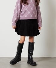 KJHLS61029 a.v.v KIDS(アー・ヴェ・ヴェ) [100-130]【残りわずか】プリーツミニスカート ブラック
