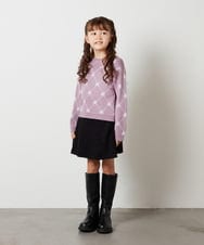 KJHLS61029 a.v.v KIDS(アー・ヴェ・ヴェ) [100-130]【残りわずか】プリーツミニスカート ブラック