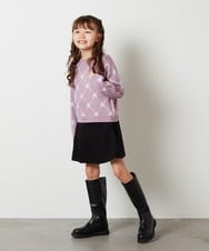 KJHLS61029 a.v.v KIDS(アー・ヴェ・ヴェ) [100-130]【残りわずか】プリーツミニスカート ブラック