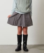 KJHLS61029 a.v.v KIDS(アー・ヴェ・ヴェ) [100-130]【残りわずか】プリーツミニスカート ブラック