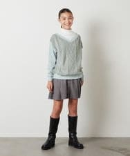 KJHLS61029 a.v.v KIDS(アー・ヴェ・ヴェ) [100-130]【残りわずか】プリーツミニスカート ブラック