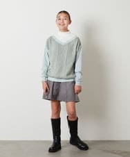 KJHLS61029 a.v.v KIDS(アー・ヴェ・ヴェ) [100-130]【残りわずか】プリーツミニスカート ブラック