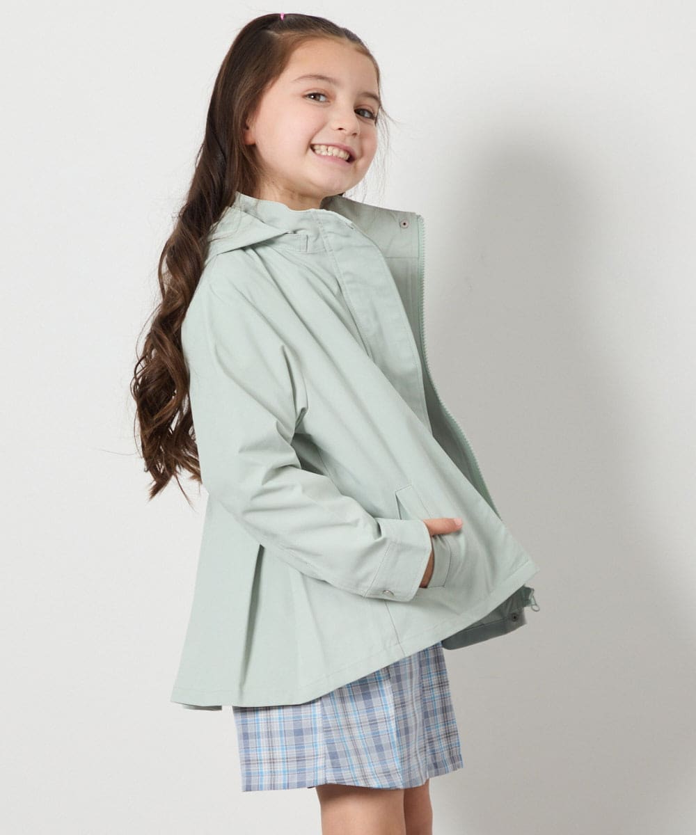 KJJEA21054 a.v.v KIDS(アー・ヴェ・ヴェ) [100-130]【撥水加工/洗濯機で洗える】バックタックブルゾン グリーン