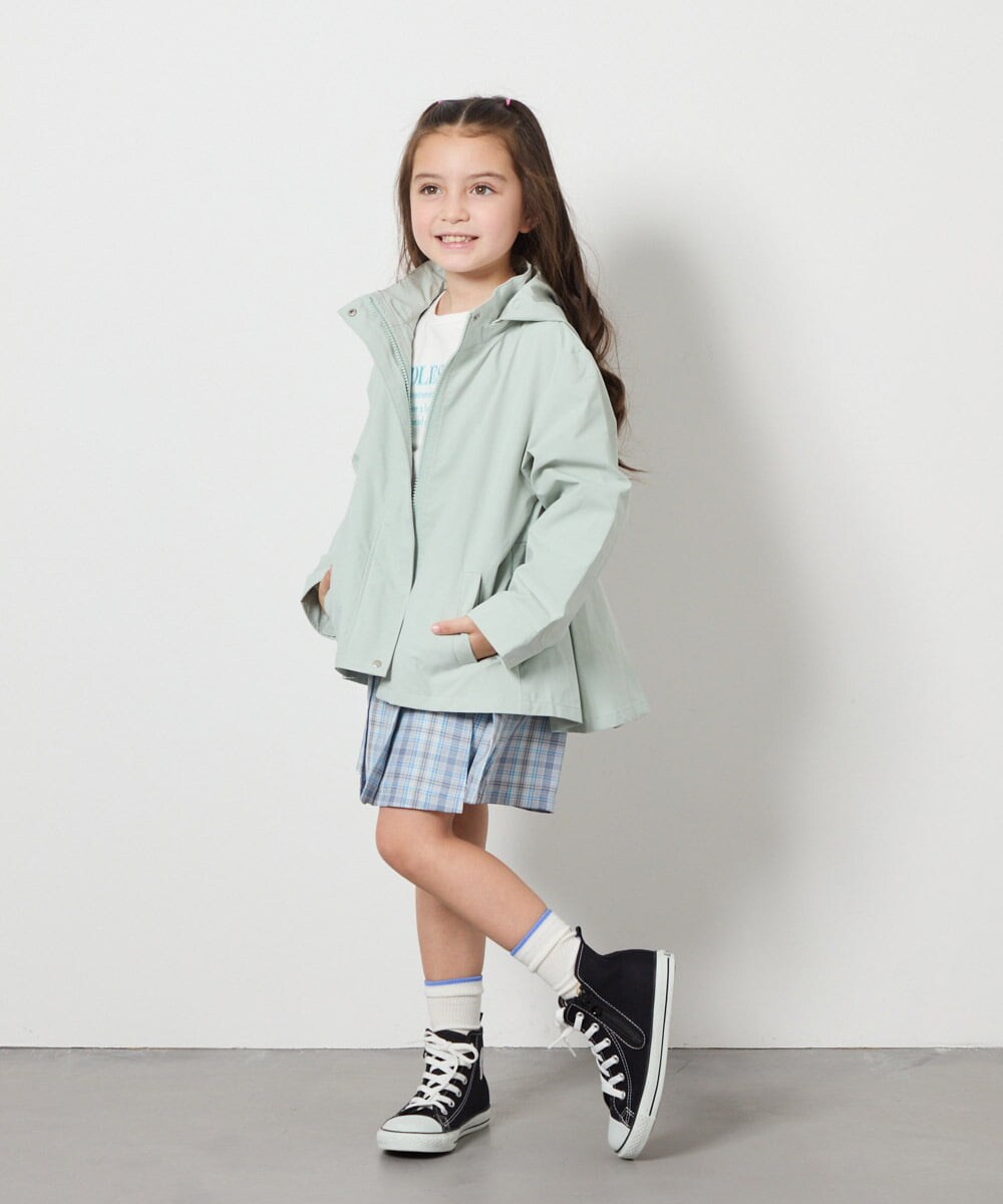 KJJEA21054 a.v.v KIDS(アー・ヴェ・ヴェ) [100-130]【撥水加工/洗濯機で洗える】バックタックブルゾン グリーン