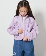 KJJEA33059 a.v.v KIDS(アー・ヴェ・ヴェ) [120-130]リボンブルゾン ラベンダー