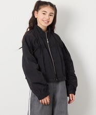 KJJEA33059 a.v.v KIDS(アー・ヴェ・ヴェ) [120-130]リボンブルゾン ラベンダー