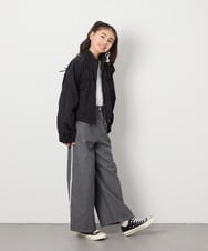 KJJEA33059 a.v.v KIDS(アー・ヴェ・ヴェ) [120-130]リボンブルゾン ラベンダー