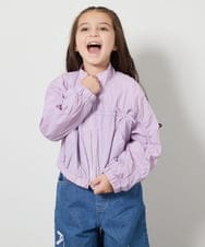 KJJEA33059 a.v.v KIDS(アー・ヴェ・ヴェ) [120-130]リボンブルゾン ラベンダー