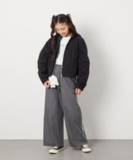 KJJEA33059 a.v.v KIDS(アー・ヴェ・ヴェ) [120-130]リボンブルゾン ラベンダー