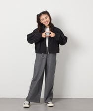 KJJEA33059 a.v.v KIDS(アー・ヴェ・ヴェ) [120-130]リボンブルゾン ラベンダー