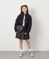 KJJEA33059 a.v.v KIDS(アー・ヴェ・ヴェ) [120-130]リボンブルゾン ラベンダー