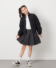 KJJEA33059 a.v.v KIDS(アー・ヴェ・ヴェ) [120-130]リボンブルゾン ラベンダー