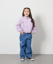 KJJEA33059 a.v.v KIDS(アー・ヴェ・ヴェ) [120-130]リボンブルゾン ラベンダー