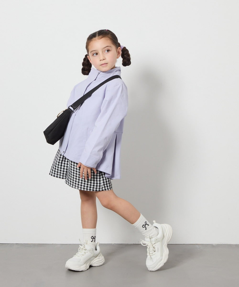 KJJEB21059 a.v.v KIDS(アー・ヴェ・ヴェ) [140-150]【撥水加工/洗濯機で洗える】バックタックブルゾン ラベンダー
