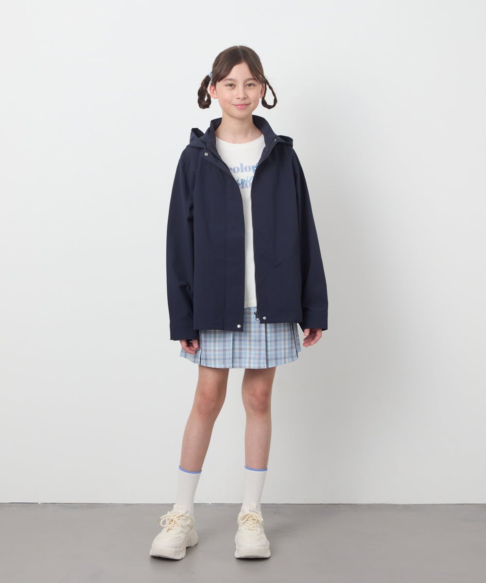 KJJEB21059 a.v.v KIDS(アー・ヴェ・ヴェ) [140-150]【撥水加工/洗濯機で洗える】バックタックブルゾン ラベンダー