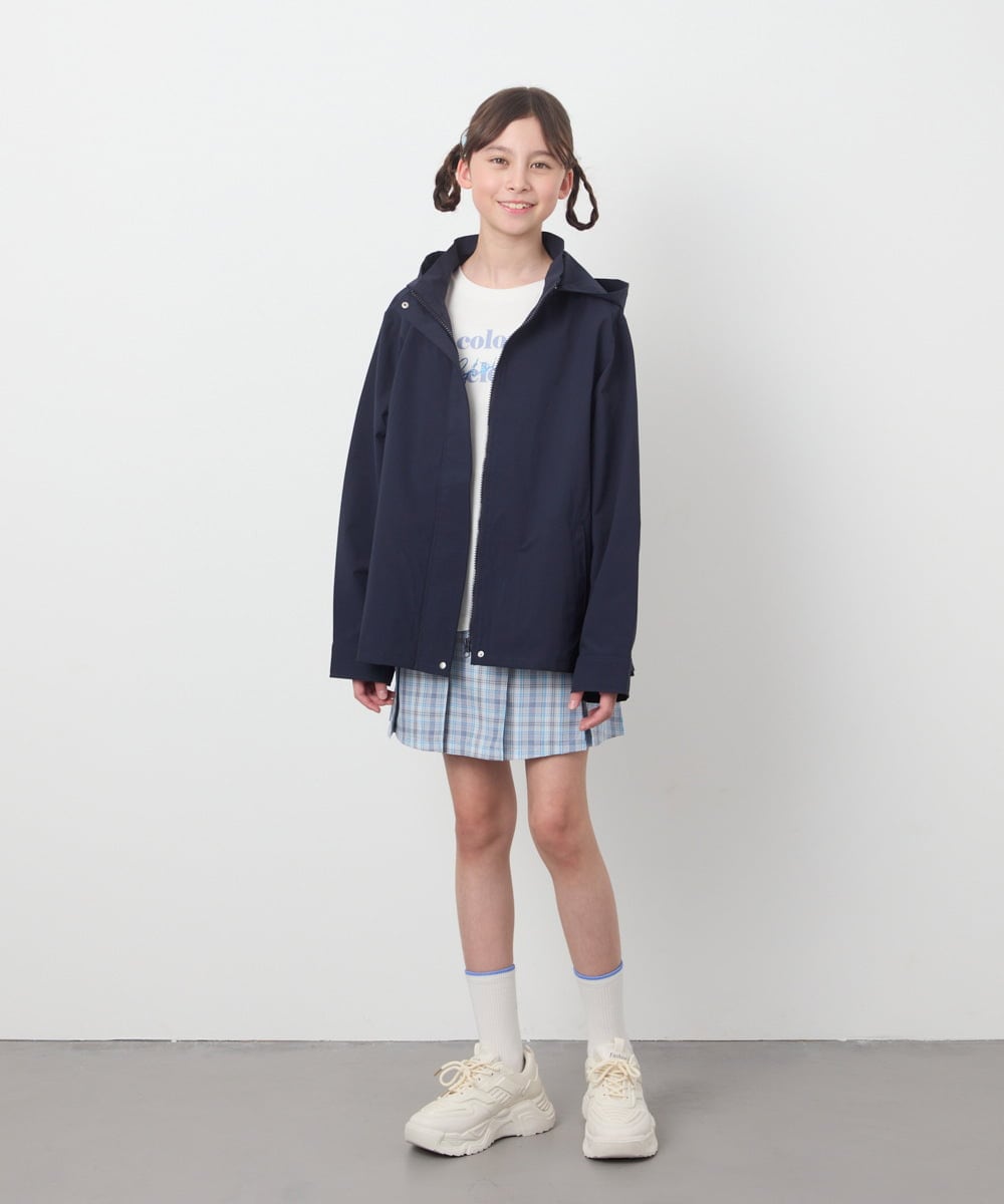 KJJEB21059 a.v.v KIDS(アー・ヴェ・ヴェ) [140-150]【撥水加工/洗濯機で洗える】バックタックブルゾン ラベンダー