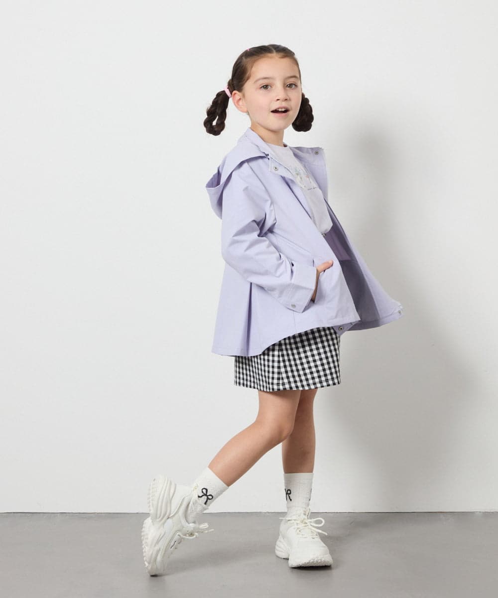 KJJEB21059 a.v.v KIDS(アー・ヴェ・ヴェ) [140-150]【撥水加工/洗濯機で洗える】バックタックブルゾン ラベンダー