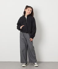 KJJEB33064 a.v.v KIDS(アー・ヴェ・ヴェ) [140-150]リボンブルゾン ラベンダー