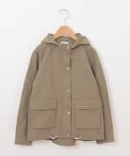 KJJEG01049 a.v.v KIDS(アー・ヴェ・ヴェ) [100-130]グログランマウンテンパーカー[WEB限定サイズ] カーキ