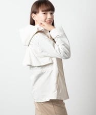 KJJES32054 a.v.v KIDS(アー・ヴェ・ヴェ) [120-130]バックフリルウエストドロストマウンテンパーカー アイボリー