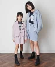 KJJJM21034 a.v.v KIDS(アー・ヴェ・ヴェ) [100-130]【セットアップ対応／洗濯機洗いOK】ブライトコールCPOジャケット ピンク