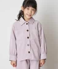 KJJJM21034 a.v.v KIDS(アー・ヴェ・ヴェ) [100-130]【セットアップ対応／洗濯機洗いOK】ブライトコールCPOジャケット ピンク