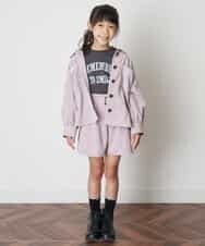 KJJJM21034 a.v.v KIDS(アー・ヴェ・ヴェ) [100-130]【セットアップ対応／洗濯機洗いOK】ブライトコールCPOジャケット ピンク