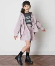 KJJJM21034 a.v.v KIDS(アー・ヴェ・ヴェ) [100-130]【セットアップ対応／洗濯機洗いOK】ブライトコールCPOジャケット ピンク