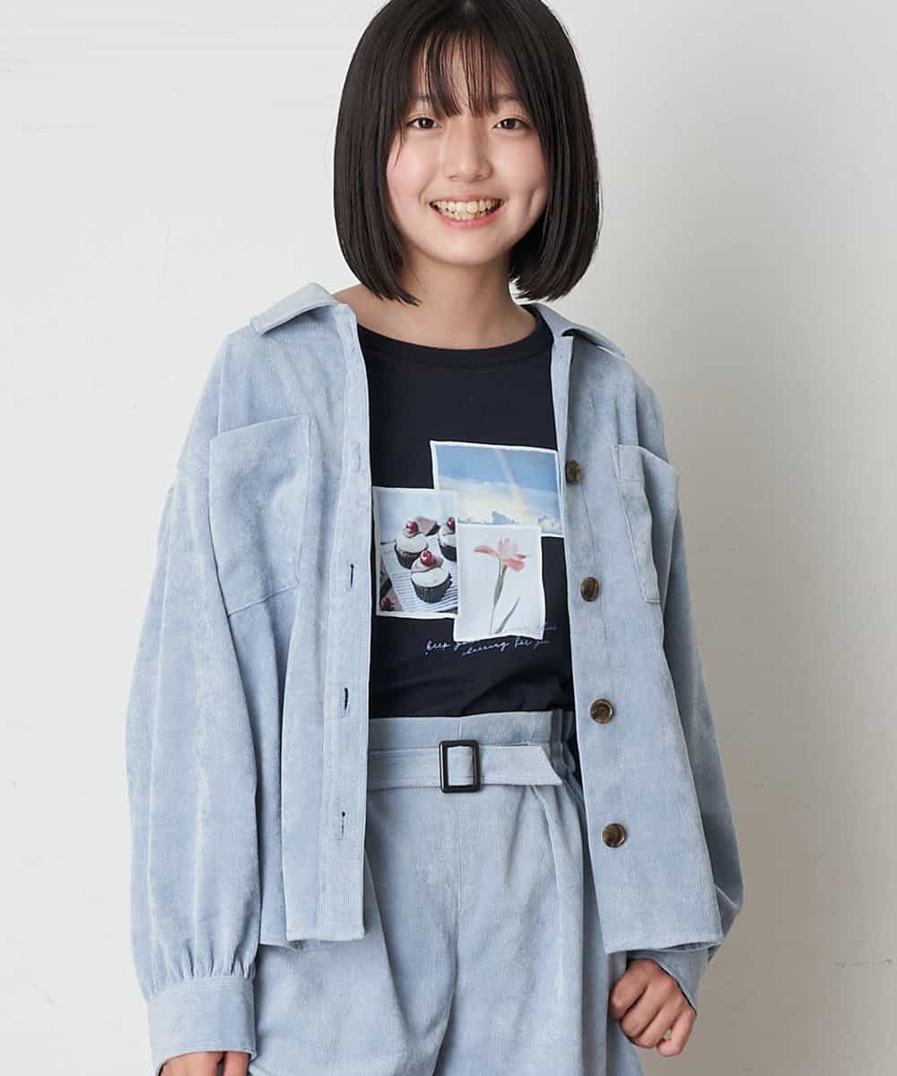 KJJJM21034 a.v.v KIDS(アー・ヴェ・ヴェ) [100-130]【セットアップ対応／洗濯機洗いOK】ブライトコールCPOジャケット ライトブルー