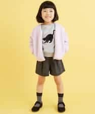 KJJKD04039 a.v.v KIDS(アー・ヴェ・ヴェ) [100-130]ショート丈ボアジャケット[WEB限定サイズ] ラベンダー