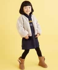KJJKD04039 a.v.v KIDS(アー・ヴェ・ヴェ) [100-130]ショート丈ボアジャケット[WEB限定サイズ] ラベンダー