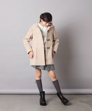KJKAD01034 a.v.v KIDS(アー・ヴェ・ヴェ) [120-160]【クロップド丈】衿付きロゴトレーナー ライトブルー