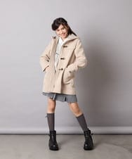 KJKAD01034 a.v.v KIDS(アー・ヴェ・ヴェ) [120-160]【クロップド丈】衿付きロゴトレーナー ライトブルー