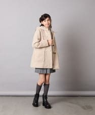 KJKAD01034 a.v.v KIDS(アー・ヴェ・ヴェ) [120-160]【クロップド丈】衿付きロゴトレーナー ライトブルー