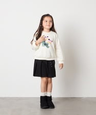 KJKAD04029 a.v.v KIDS(アー・ヴェ・ヴェ) [110-130]【裏起毛/リバーシブルスパンコール】アソートモチーフトレーナー ラベンダー
