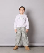KJKAD04029 a.v.v KIDS(アー・ヴェ・ヴェ) [110-130]【裏起毛/リバーシブルスパンコール】アソートモチーフトレーナー ラベンダー