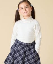 KJKAD48021 a.v.v KIDS(アー・ヴェ・ヴェ) [120-160]ハイネックリブカットソー ブラック