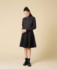 KJKAD48021 a.v.v KIDS(アー・ヴェ・ヴェ) [120-160]ハイネックリブカットソー ブラック