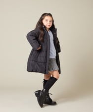 KJKAD51018 a.v.v KIDS(アー・ヴェ・ヴェ) [100-160]【WEB限定商品/サテンリボンがカワイイ】リボン付きロゴトレーナー ライトブルー