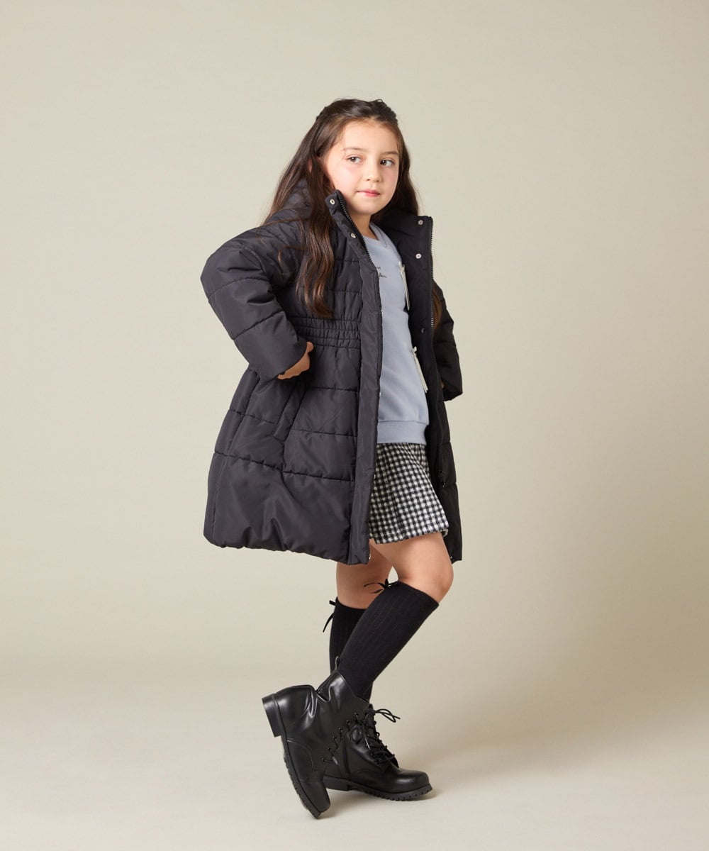 KJKAD51018 a.v.v KIDS(アー・ヴェ・ヴェ) [100-160]【WEB限定商品/サテンリボンがカワイイ】リボン付きロゴトレーナー ライトブルー
