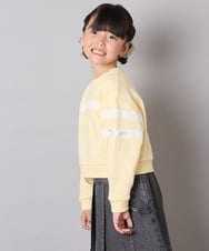 KJKBD02034 a.v.v KIDS(アー・ヴェ・ヴェ) [120-160]【おうちで洗える】レーステープカラートレーナー グレー