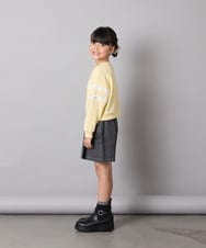 KJKBD02034 a.v.v KIDS(アー・ヴェ・ヴェ) [120-160]【おうちで洗える】レーステープカラートレーナー グレー