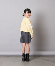 KJKBD02034 a.v.v KIDS(アー・ヴェ・ヴェ) [120-160]【おうちで洗える】レーステープカラートレーナー グレー
