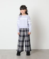 KJKBD02034 a.v.v KIDS(アー・ヴェ・ヴェ) [120-160]【おうちで洗える】レーステープカラートレーナー グレー