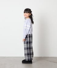 KJKBD02034 a.v.v KIDS(アー・ヴェ・ヴェ) [120-160]【おうちで洗える】レーステープカラートレーナー グレー