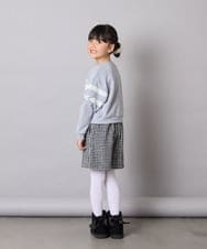 KJKBD02034 a.v.v KIDS(アー・ヴェ・ヴェ) [120-160]【おうちで洗える】レーステープカラートレーナー グレー