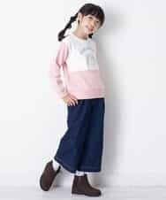 KJKCR10034 a.v.v KIDS(アー・ヴェ・ヴェ) [160]フードグラフィックトレーナー　　　　　 ミント