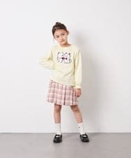 KJKED30021 a.v.v KIDS(アー・ヴェ・ヴェ) [110-150]モチーフアソートロンT ライトイエロー