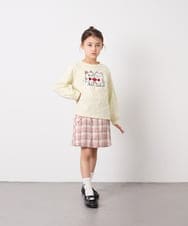 KJKED30021 a.v.v KIDS(アー・ヴェ・ヴェ) [110-150]モチーフアソートロンT ライトイエロー